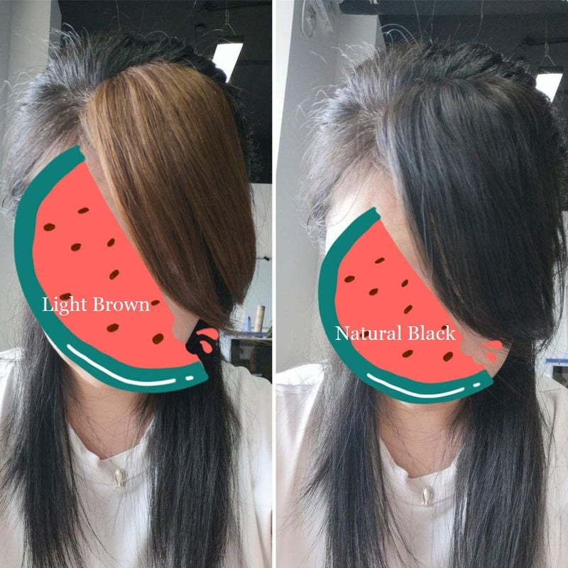 Dsoar Side Bangs Clip in Human Hair Bangs Natural Clip on Side Bang Straight Fringe Real Hair Extensions(Dark Brown) - Image 5